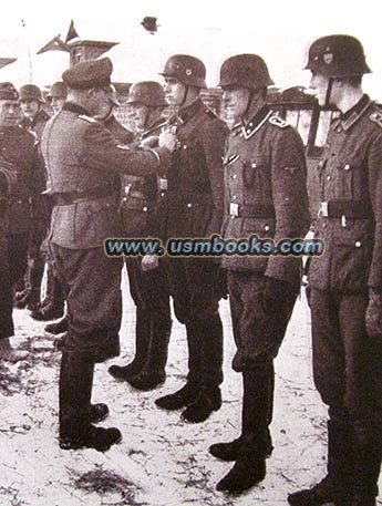 medal ceremony for SS men on the East Front